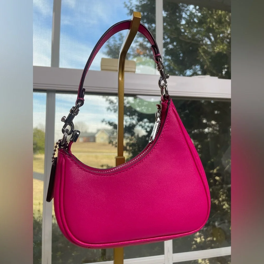 Coach NWOT Mini Twisted Teri Bag in Dragon Fruit 🐉 - Picture 9 of 17
